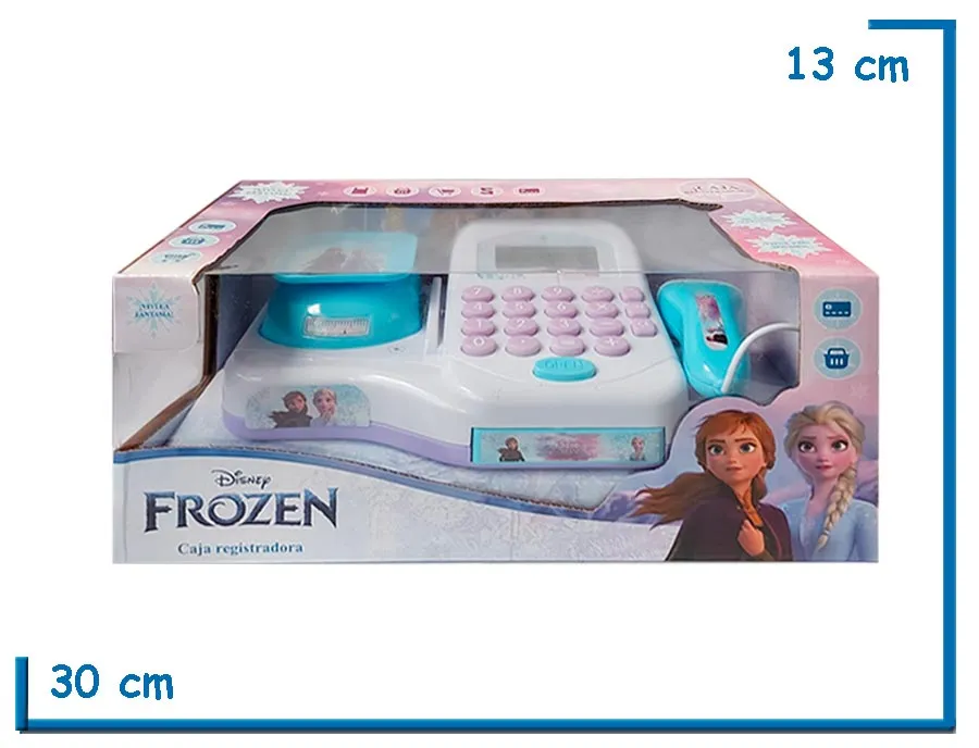 FROZEN CAJA REGISTRADORA BLANCA CON ACCESORIOS