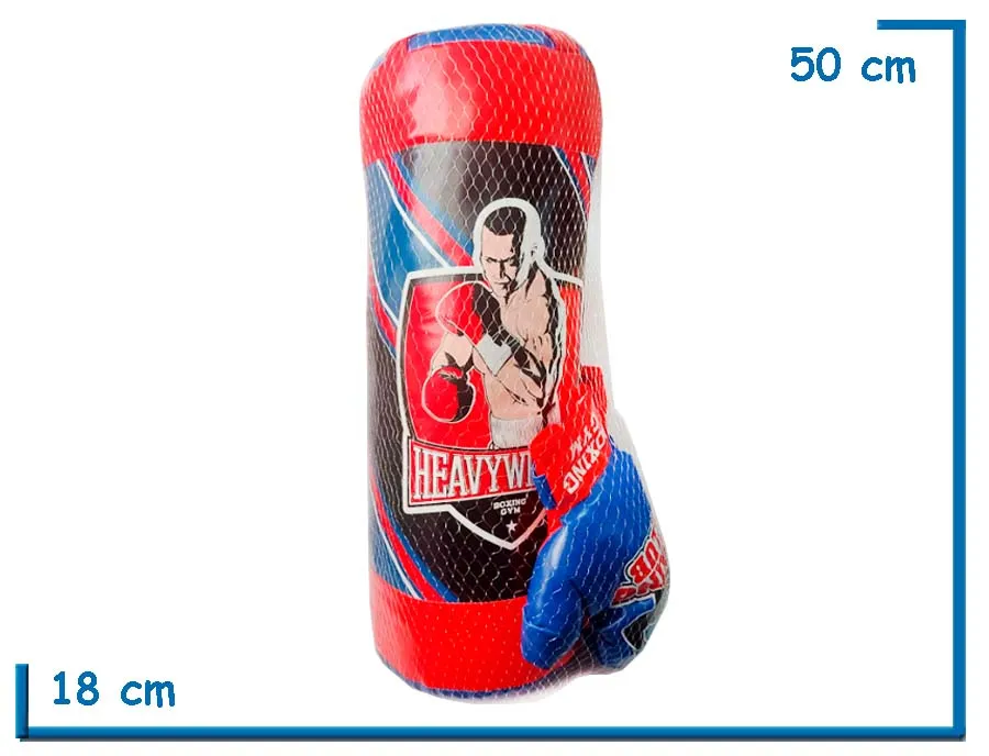 HEAVY WEIGHT SET DE BOXEO BOLSA Y GUANTES 50CM