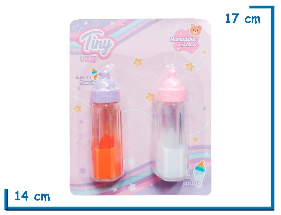 TINY BABY MAMADERAS MAGICAS X2 LECHE Y JUGO