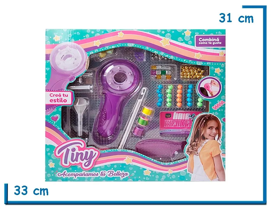 TINY HAIR BRAIDER MAQUINA PARA HACER TRENZAS CON BIJOU