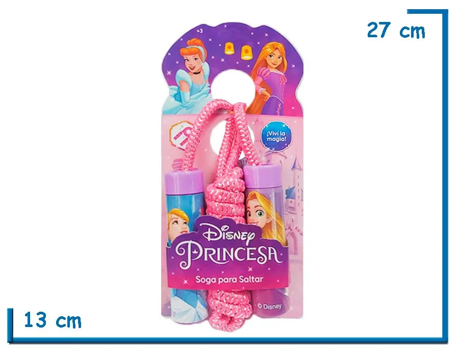 DISNEY PRINCESA SOGA PARA SALTAR ROSA CENICIENTA Y RAPUNZEL