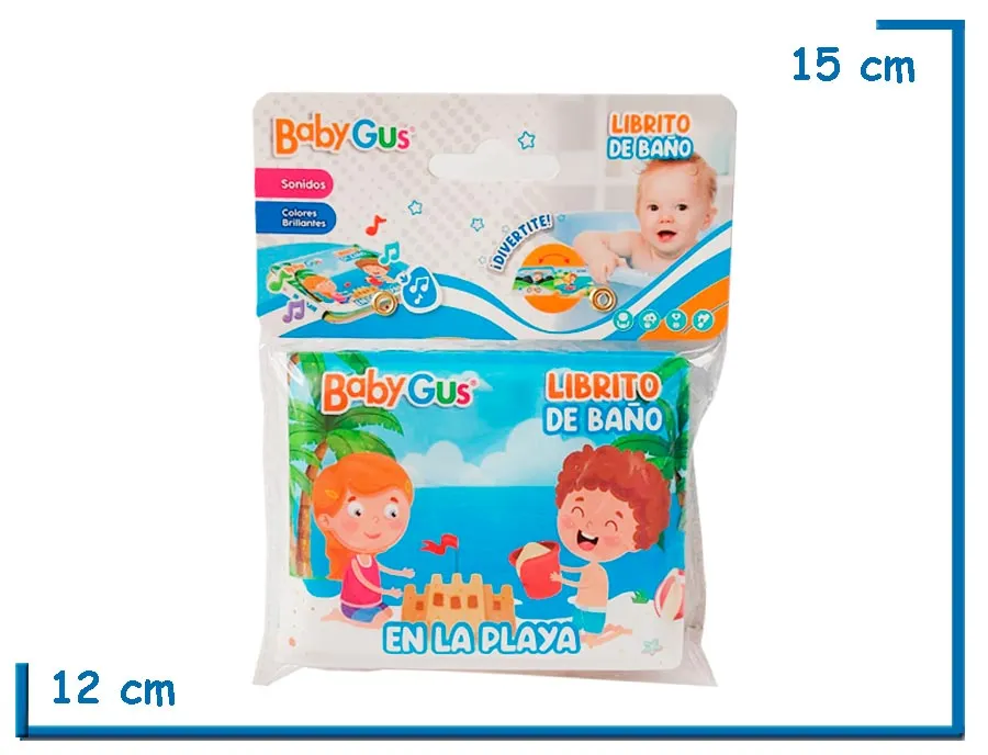 BABY GUS LIBRITO DE BA¥O EN LA PLAYA