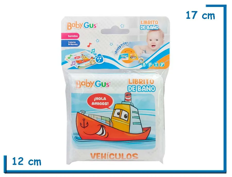 BABY GUS LIBRITO DE BA¥O VEHICULOS