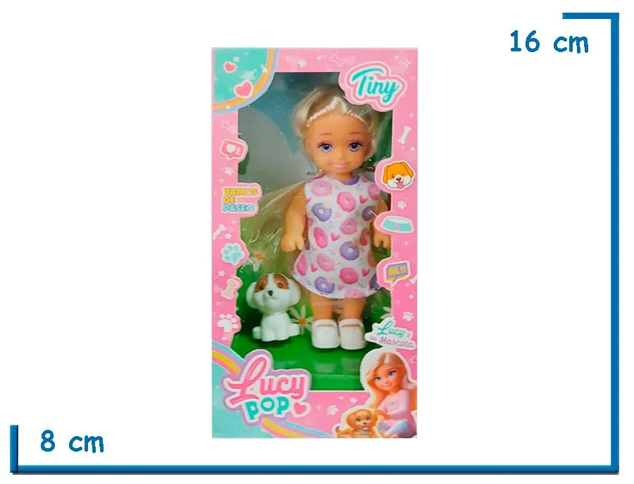 TINY LUCY POP MU¥ECA VESTIDO DONAS CON ACCESORIOS