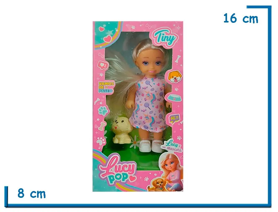 TINY LUCY POP MU¥ECA VESTIDO UNICORNIO CON ACCESORIOS