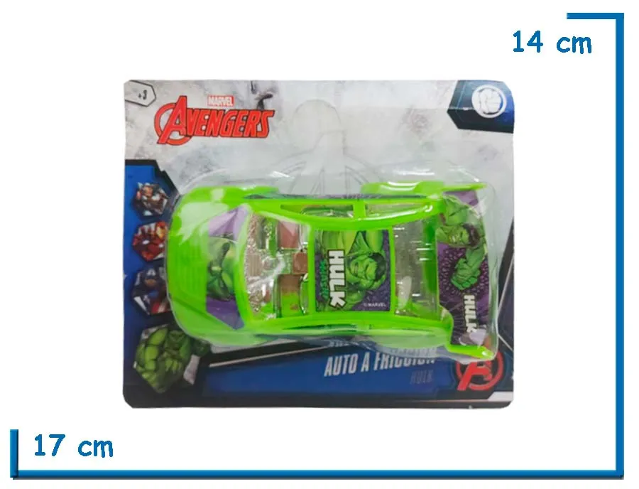 AVENGERS HULK AUTO A FRICCION CHICO EN BLISTER