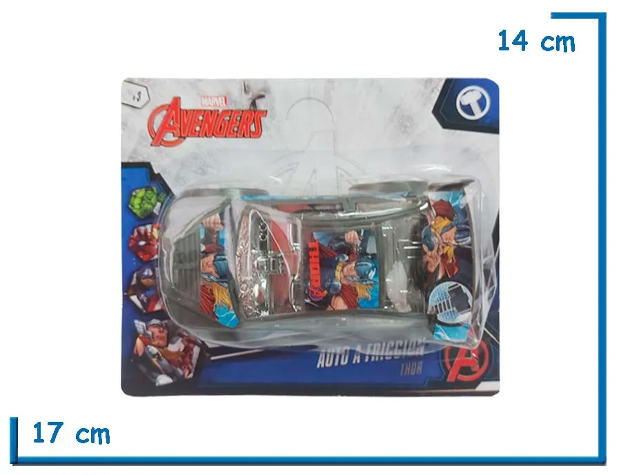 AVENGERS THOR AUTO A FRICCION CHICO EN BLISTER