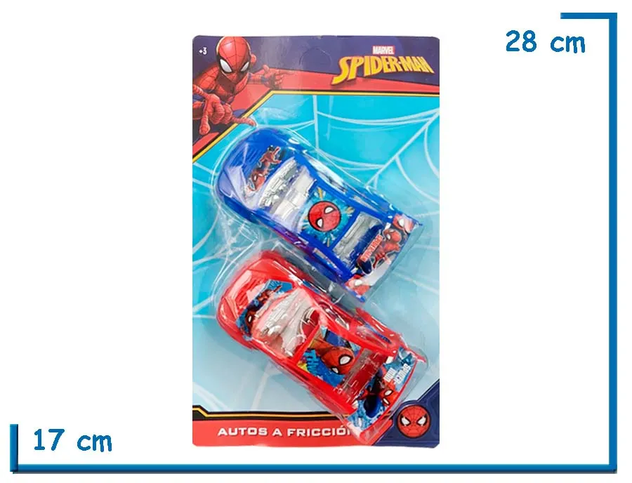 SPIDER-MAN AUTOS A FRICCION CHICOS EN BLISTER