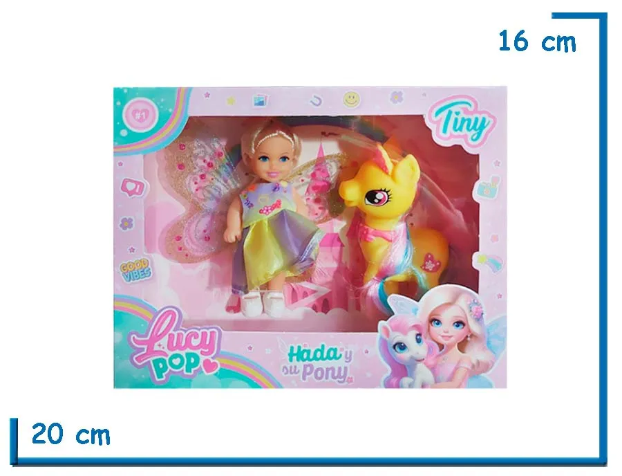 TINY LUCY POP MU¥ECA HADA CON PONY AMARILLO