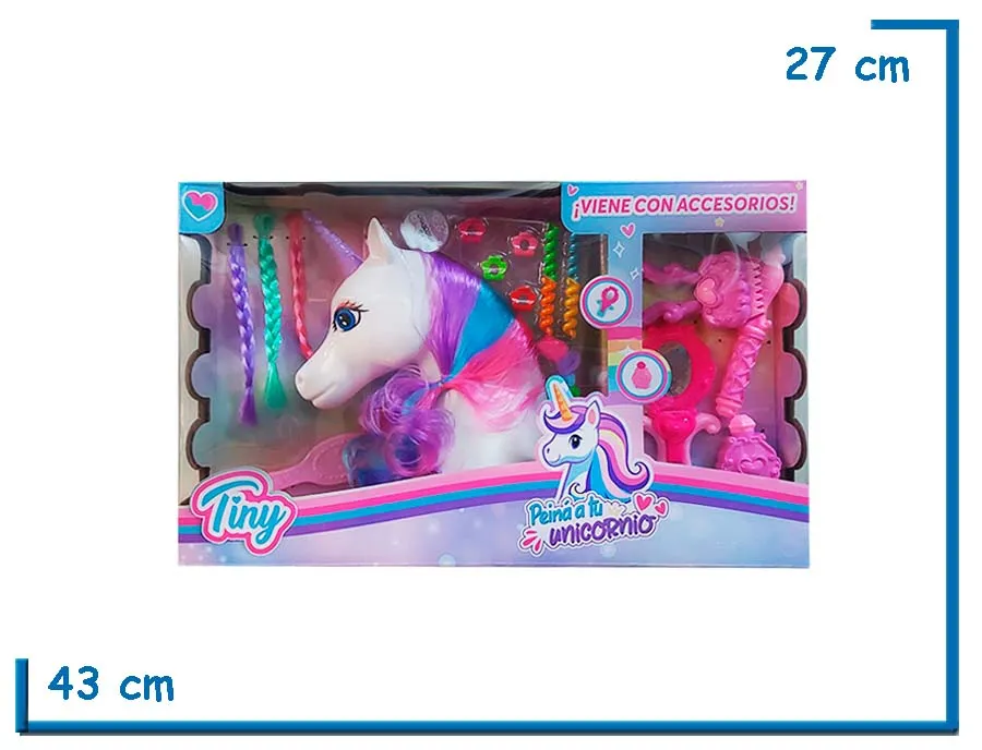TINY PEINA A TU UNICORNIO CON ACCESORIOS XL