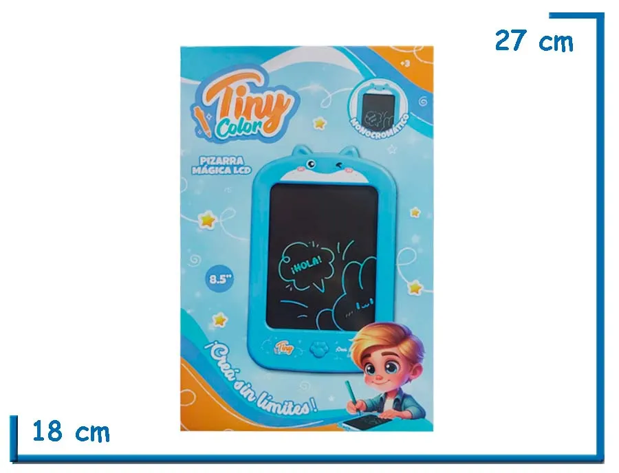 TINY COLOR PIZARRA MAGICA LCD HIPO MONOCROMATICA 8.5″