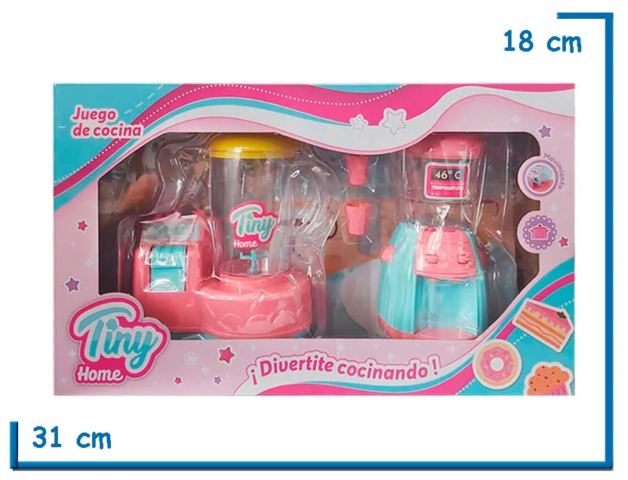 TINY HOME PROCESADORA Y DISPENSER JUEGO DE COCINA
