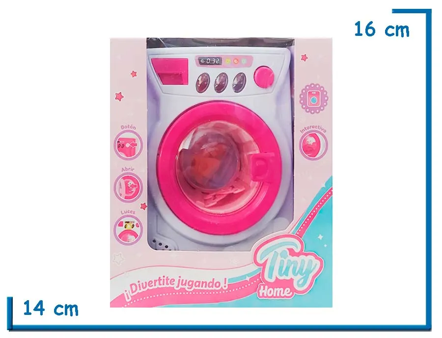 TINY HOME SUPER LAVADORA CON ACCESORIOS Y LUZ