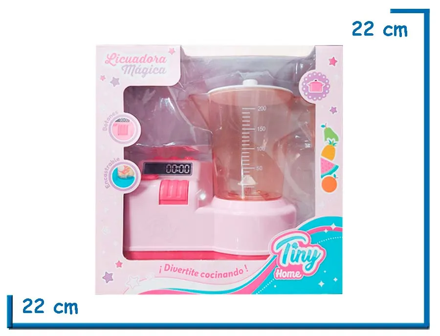TINY HOME LICUADORA MAGICA ROSA GRANDE A PILA EN CAJA