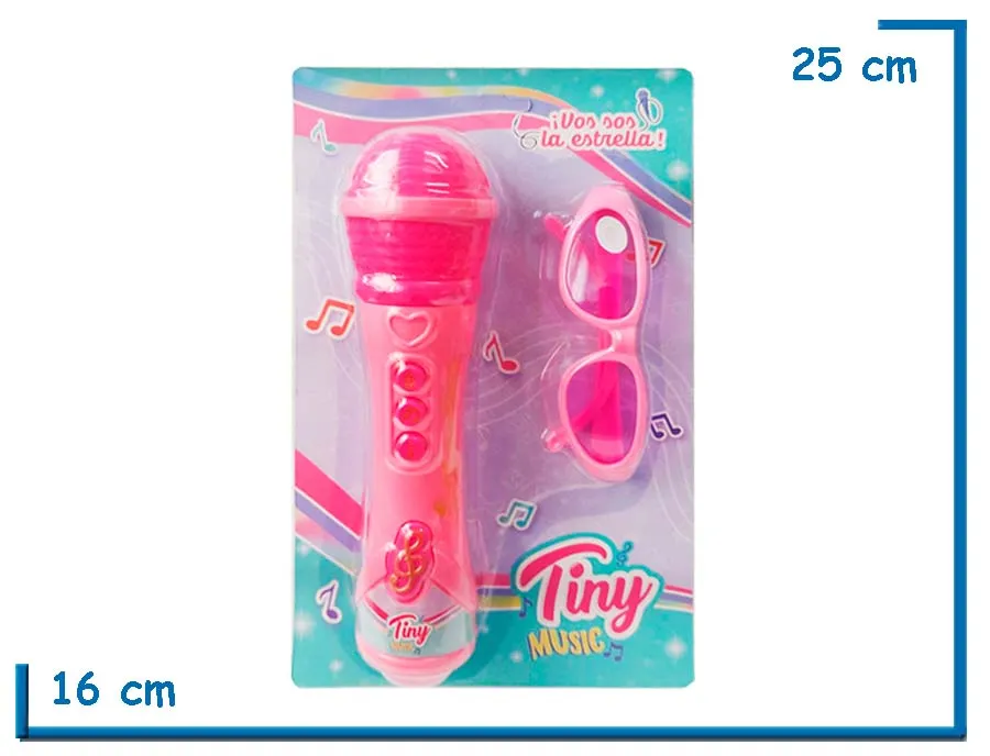 TINY MUSIC MICROFONO MUSICAL CON GAFAS ROSA