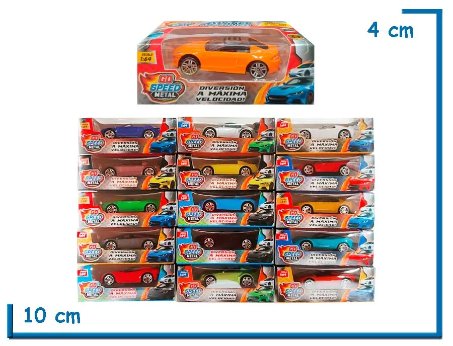 GO SPEED METAL AUTO METALICO SURTIDO EN CAJA 1.62