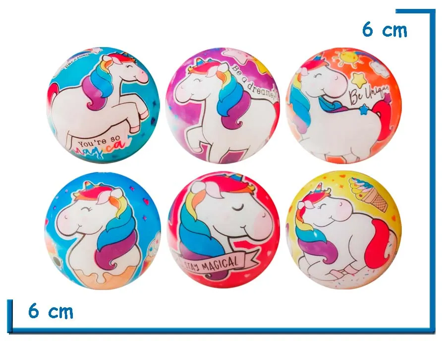FUN PLAY PELOTA ANTIESTRES UNICORNIO 6 COLORES SURTIDO