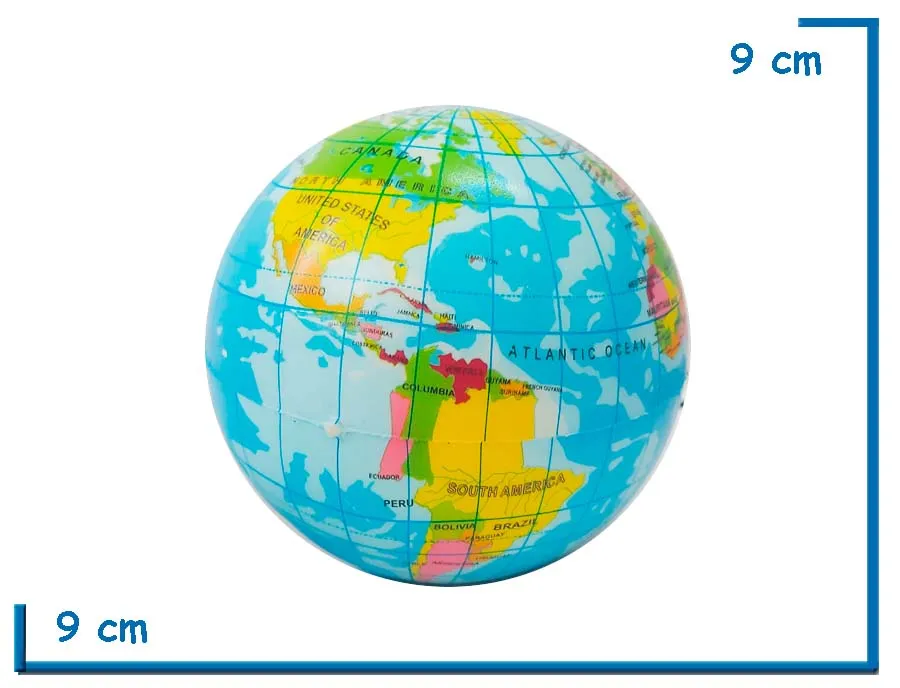 FUN PLAY PELOTA ANTIESTRES GLOBO TERRAQUEO