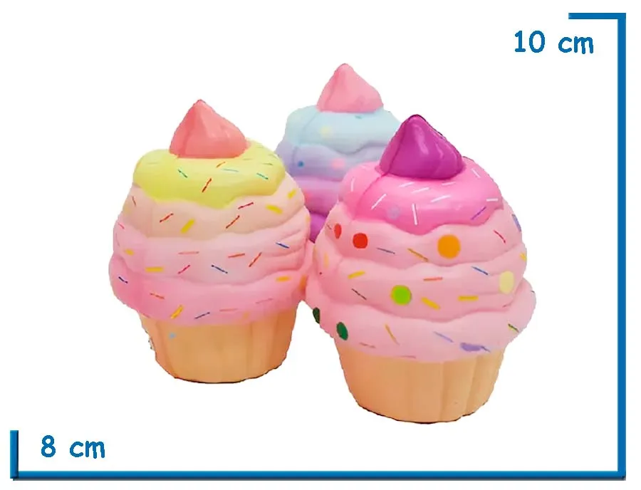 FUN PLAY SQUISHY CUPCAKE 3 MODELOS SURTIDO