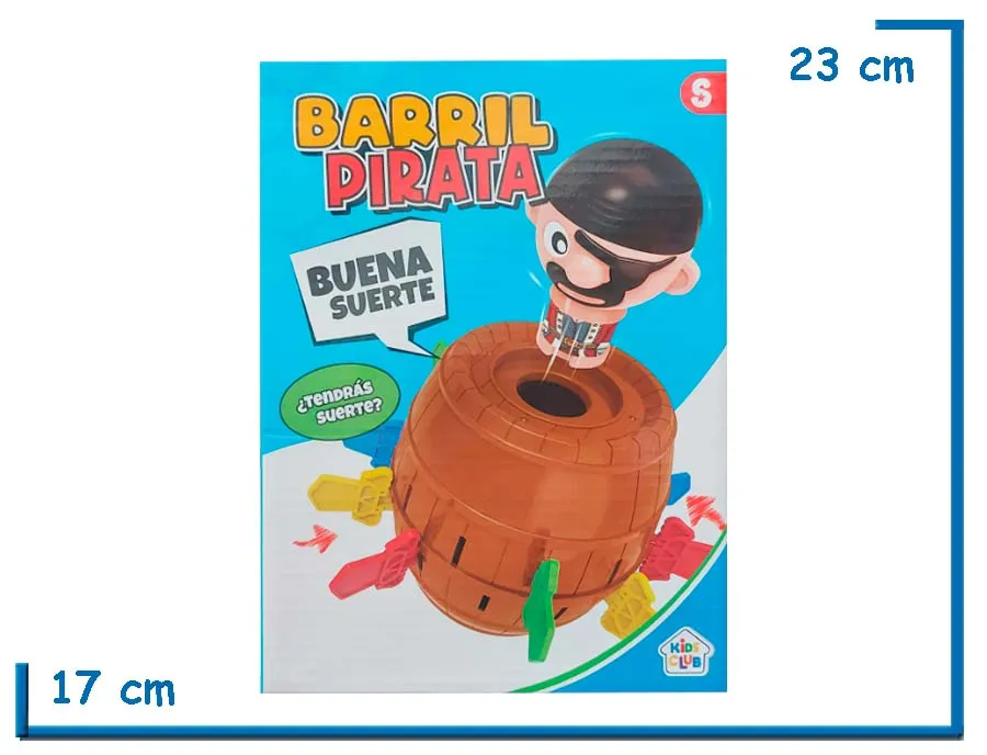 KIDS CLUB BARRIL PIRATA XL JUEGO DE MESA