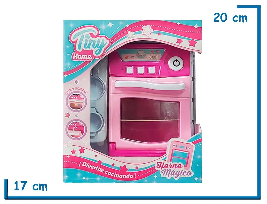 TINY HOME HORNO MAGICO ROSA LUZ Y SONIDO