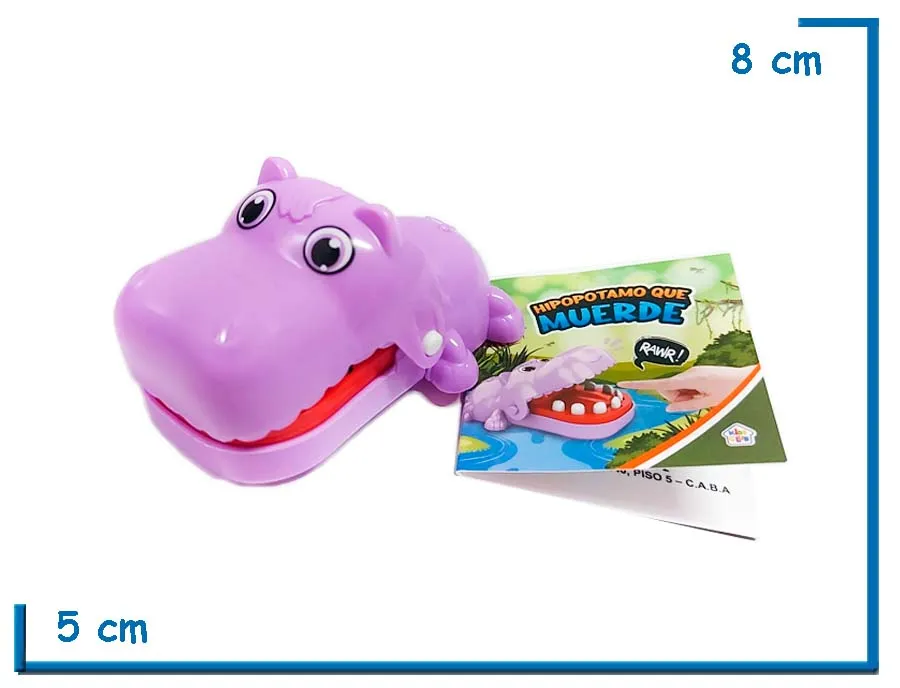KIDS CLUB MINI HIPOPOTAMO QUE MUERDE LILA