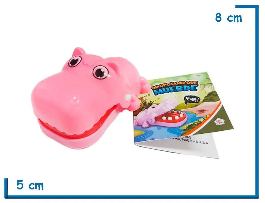 KIDS CLUB MINI HIPOPOTAMO QUE MUERDE ROSA