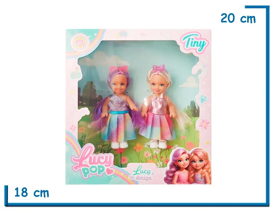 TINY LUCY POP LUCY Y SU AMIGA PELO VIOLETA Y RUBIA