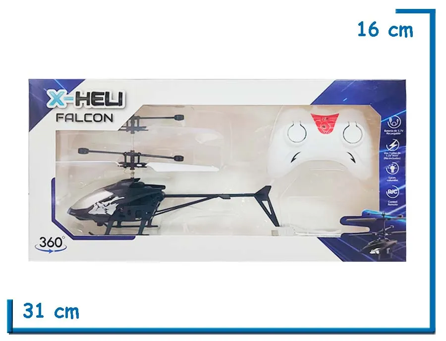 X-HELI FALCON NEGRO HELICOPTERO RADIO CONTROL