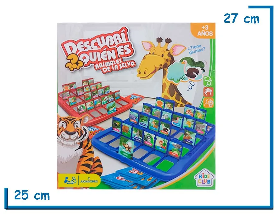 KIDS CLUB DESCUBRI QUIEN ES ANIMALES DE LA SELVA