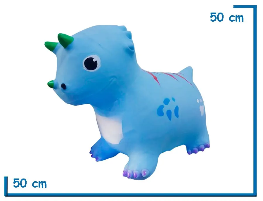 TRICERATOPS SALTARIN CELESTE EN BOLSA 50X50X30