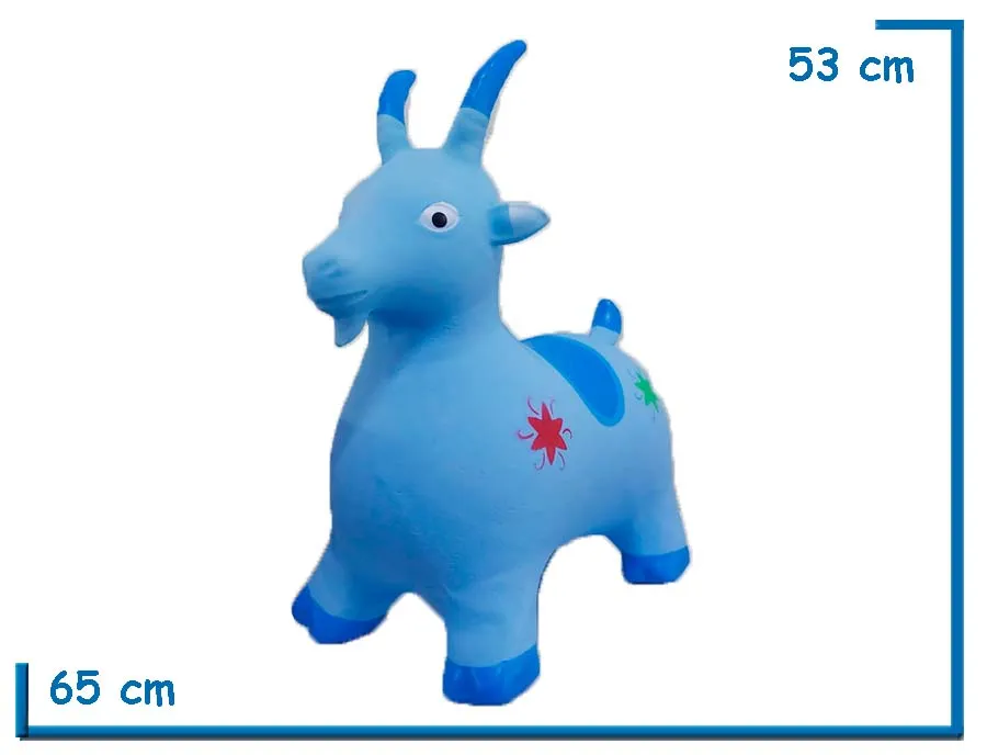 CABRA SALTARINA CELESTE EN BOLSA 65X53X30