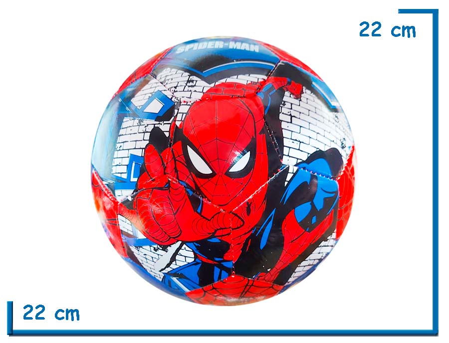 PELOTA DE CUERO Nø5 MARVEL SPIDER-MAN PARED AZUL Y ROJA