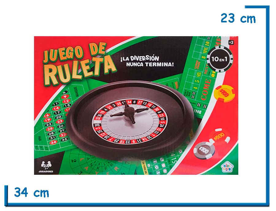KIDS CLUB JUEGO DE RULETA 10 EN 1