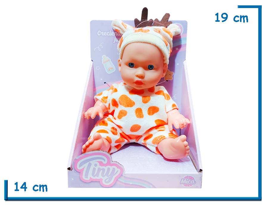 TINY BABY BEBE ROPITA JIRAFA MANCHAS NARANJAS 20CM