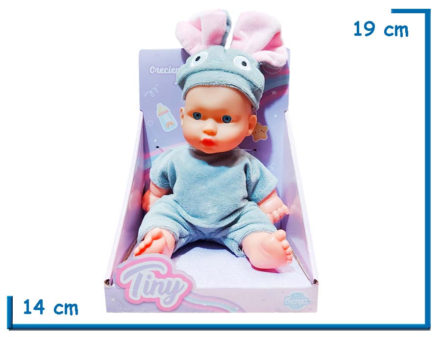 TINY BABY BEBE ROPITA ELEFANTE GRIS 20CM