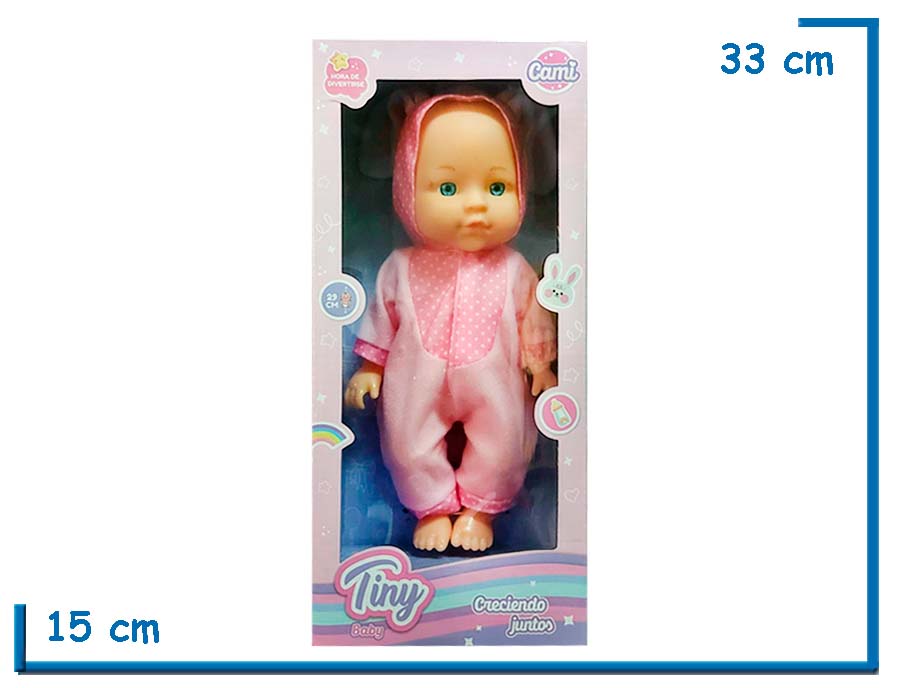 TINY BABY CAMI BEBE DISFRAZ CONEJO ROSA 29CM