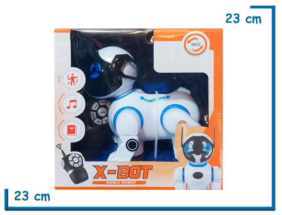 X-BOT DOGUI ROBOT INTERACTIVO CONTROL REMOTO LUZ Y SONIDO