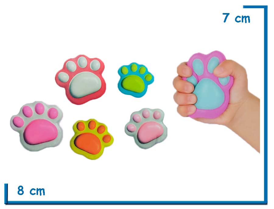 FUN PLAY SQUISHY HUELLITA 6 MODELOS SURTIDO