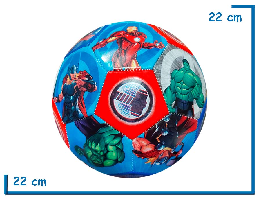 PELOTA DE CUERO Nø5 MARVEL AVENGERS CUERPO ENTERO