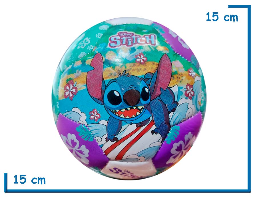 PELOTA DE CUERO N§2 STITCH SURF VIOLETA BLANCA Y VERDE