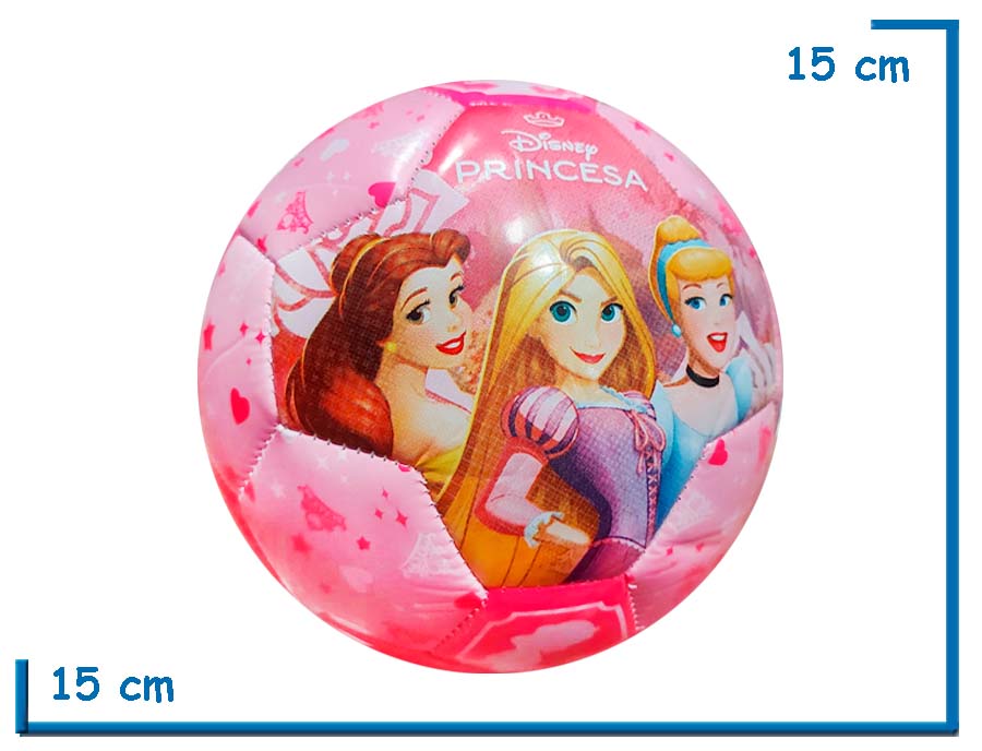 PELOTA DE CUERO N§2 DISNEY PRINCESA ROSA