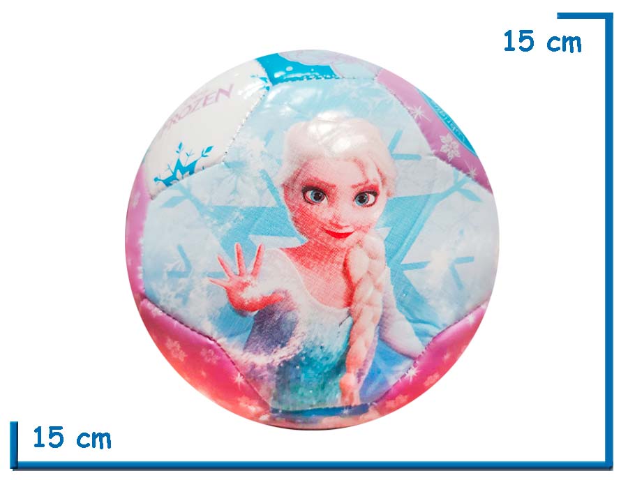 PELOTA DE CUERO N§2 FROZEN ELSA LILA CELESTE Y BLANCA