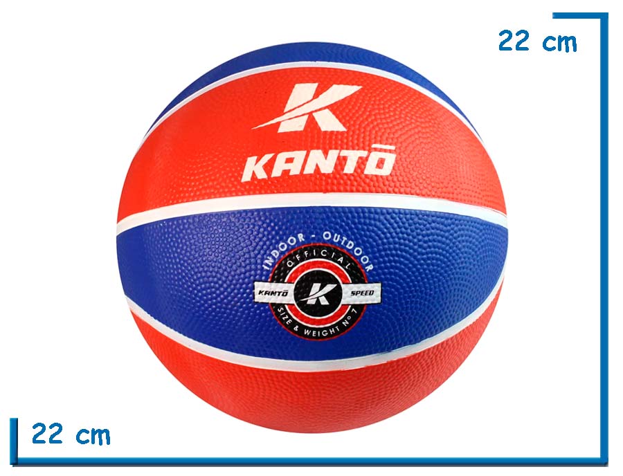 PELOTA DE BASKET N§7 KANTO AZUL Y ROJA
