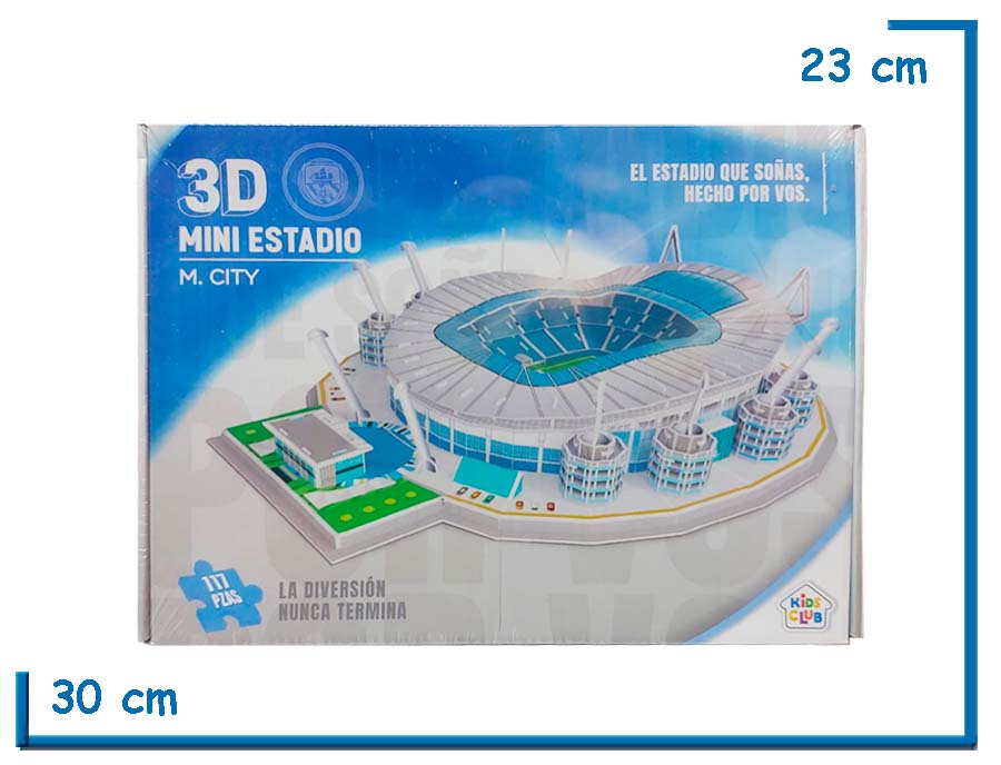 KIDS CLUB 3D MINI ESTADIO M. CITY 117 PZS