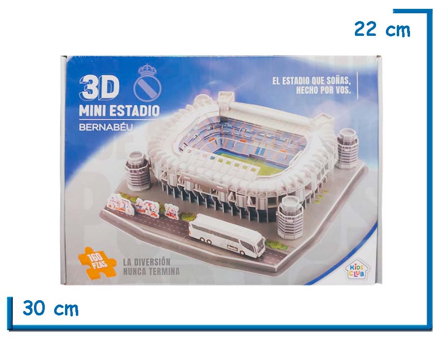 KIDS CLUB 3D MINI ESTADIO BERNABEU 160 PZS