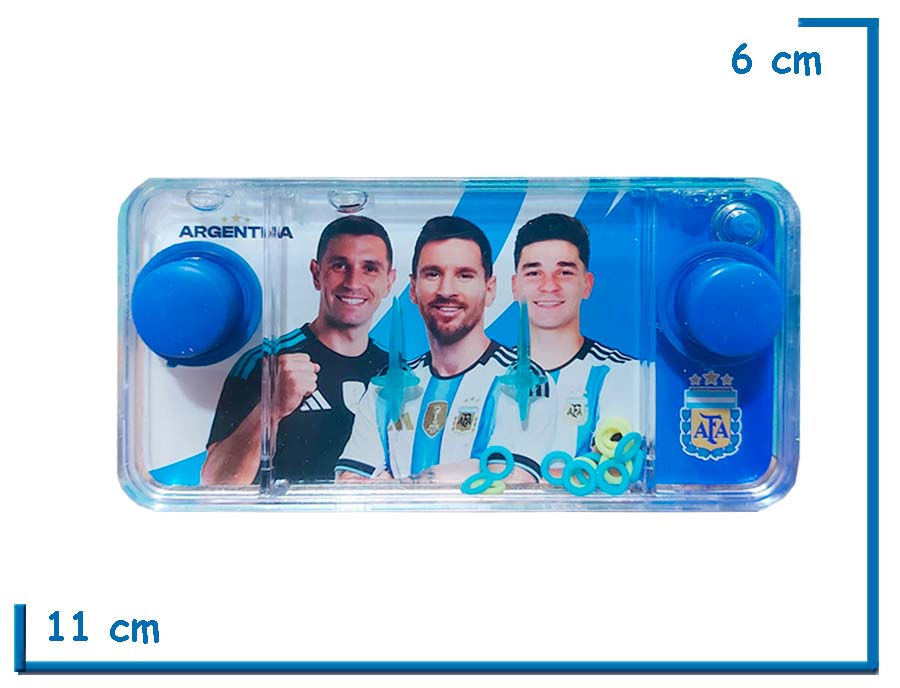 JUEGO DE AGUA AROS LOCOS BOTONES AZULES AFA