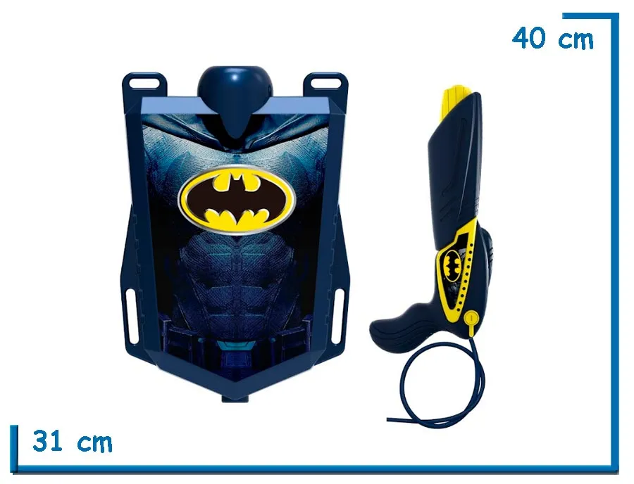 MOCHILA DE AGUA BATMAN TRAJE DC EN BOLSA