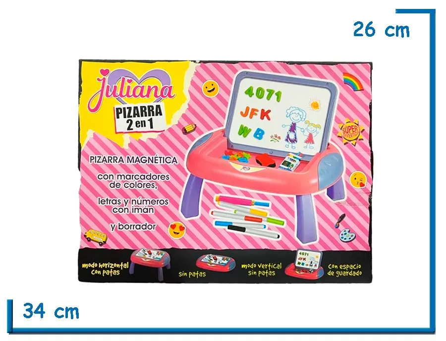 JULIANA PIZARRA 2 EN 1 MAGNETICA Y TIZA