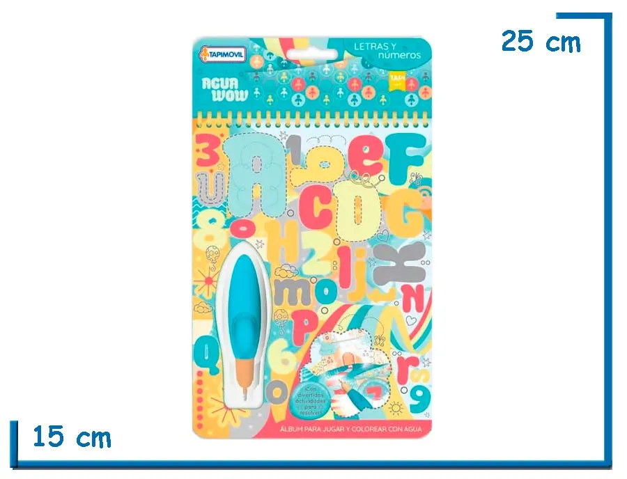 LETRAS Y NUMEROS AGUA WOW! COLOREA CON AGUA